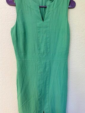 Ann Taylor Sleeveless Mint Green Midi Dress